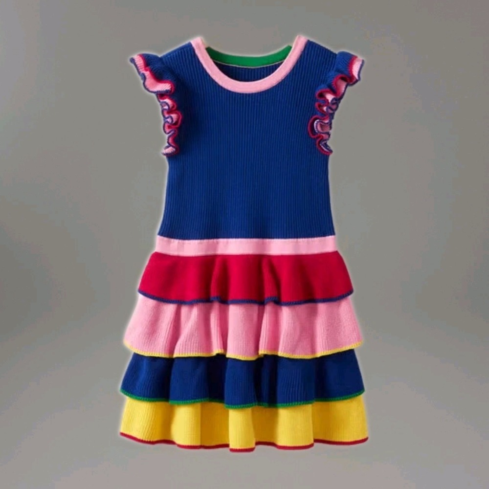 Hanna Andersson Rainbow Sweater Dress Size 130 7-8 years‎ old